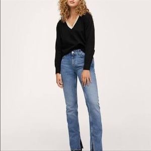 Vince Black Trimmed Lightweight Sweater